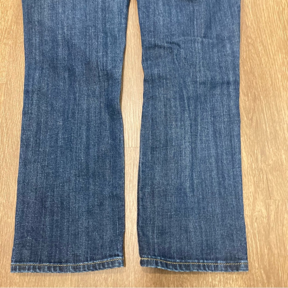 Vigoss Women's Dark Blue Distressed Cropped Jeans The Thompson Tomboy Boyfriend - Picture 7 of 16